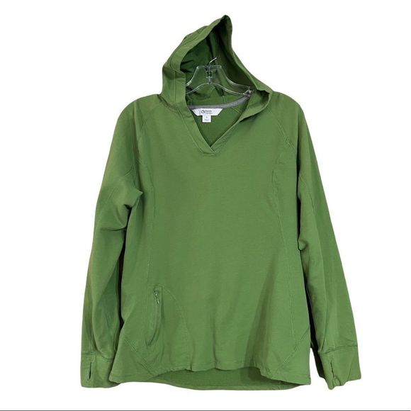 Guide Series Tops - Guide Series Moss Green Lightweight Hoodie Thumbholes Sz Medium EUC